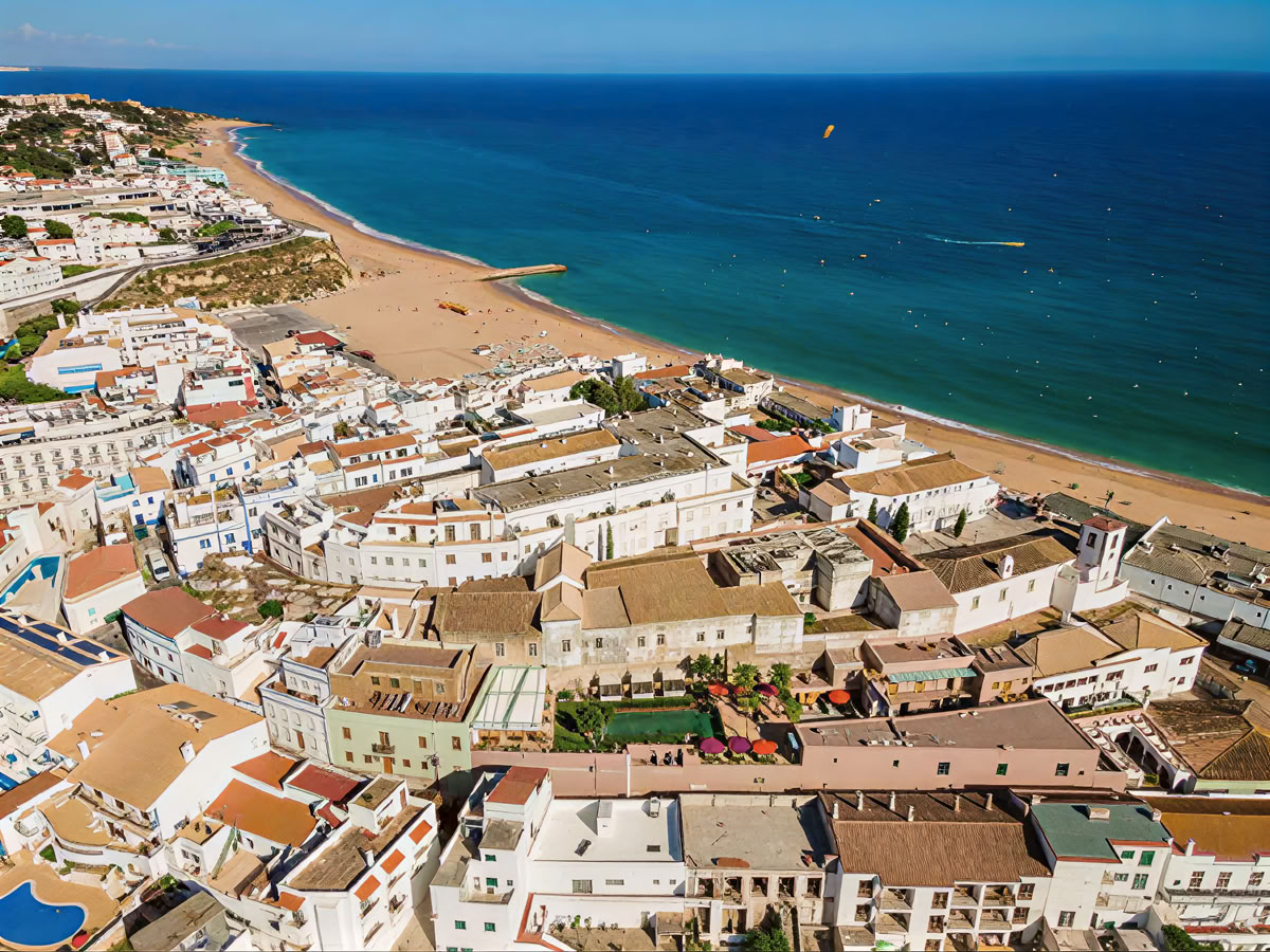Yoga och havslek - Albufeira, Algarve, Portugal