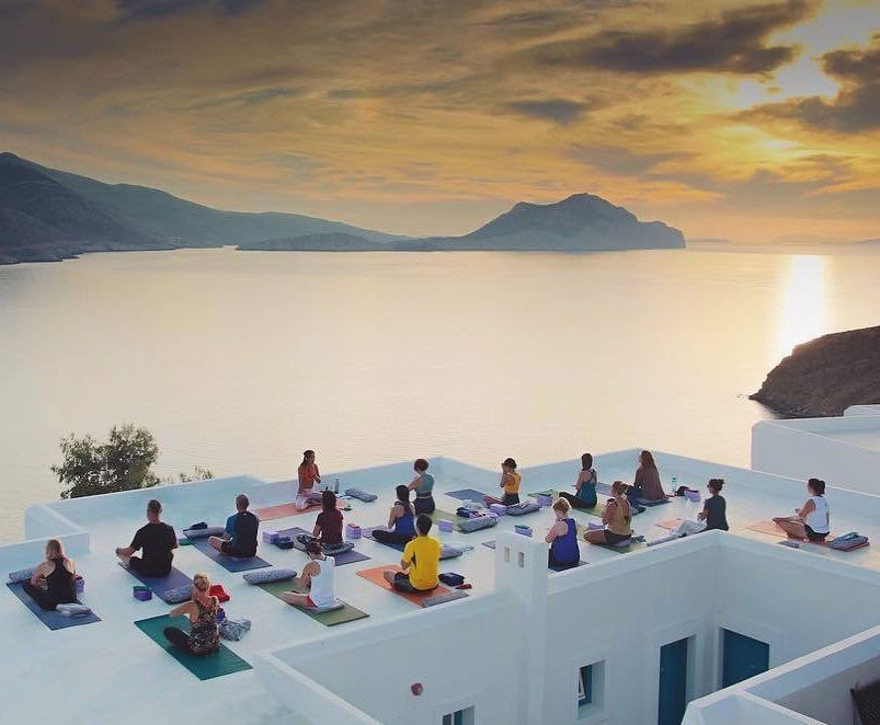 Revitaliserande yogaretreat och hälsosam semester på ön Amorgos i Grekland