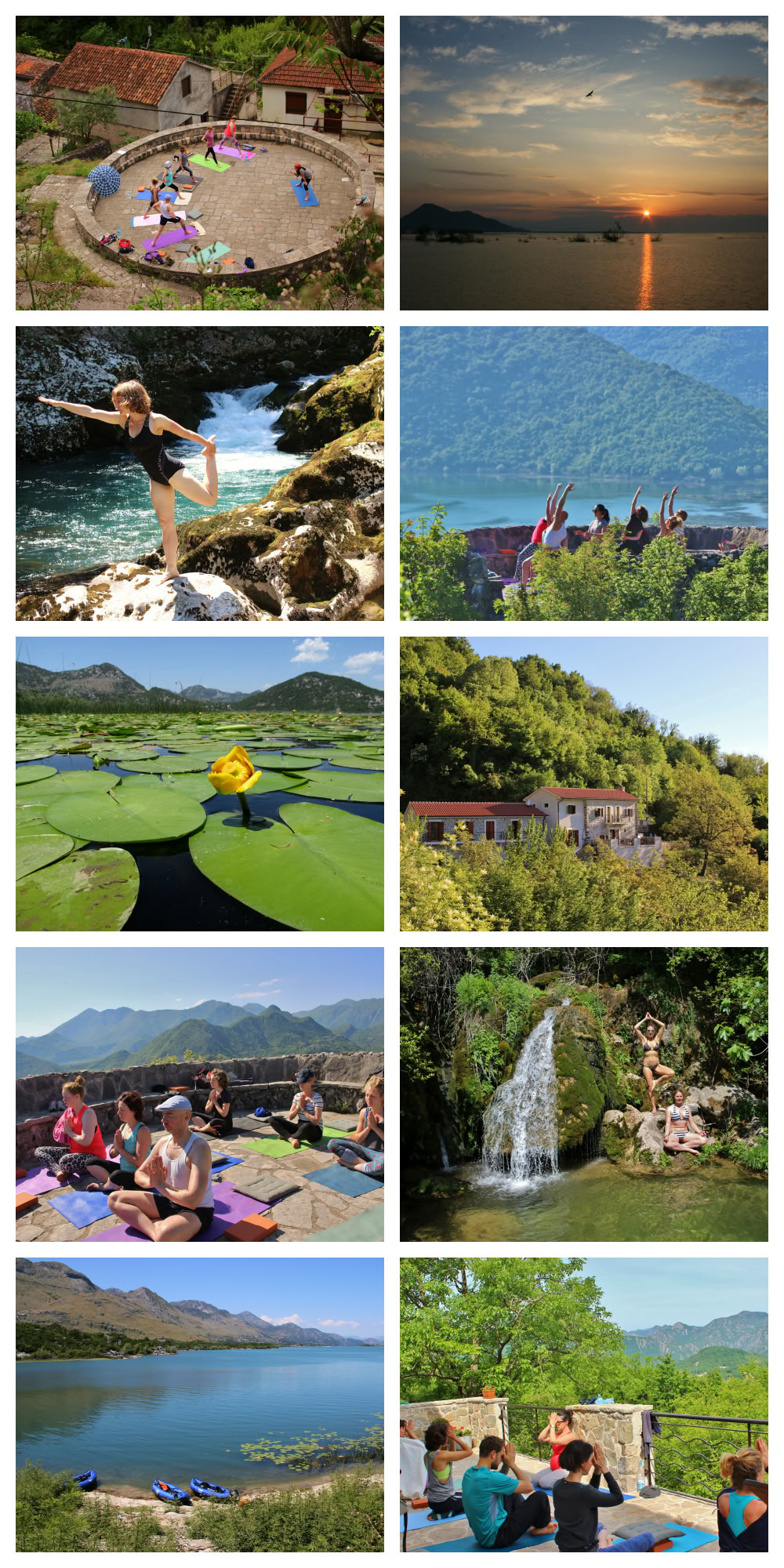 7-dagars andnings- och yogaferie i naturen vid Skadarsjön, Montenegro