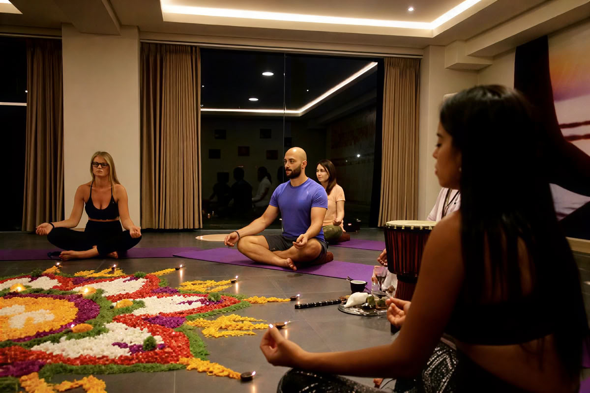 200 timmars yogalärarutbildning på Bali med gratis affärsvisum