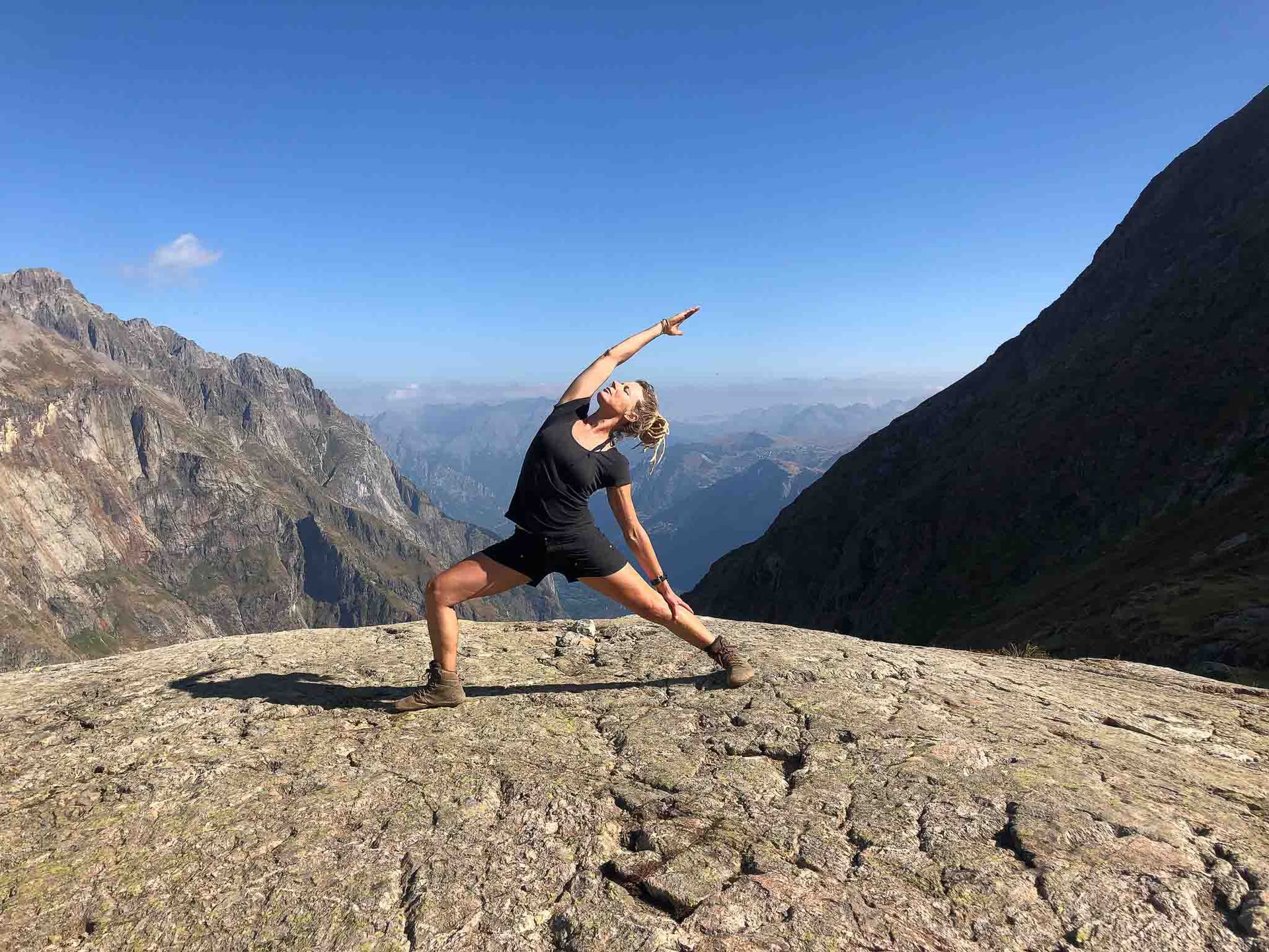 Yoga och promenader i Frankrike