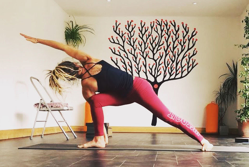 Yoga och promenader i Frankrike
