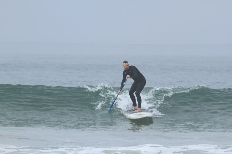 Stand up paddle-surfing och yoga