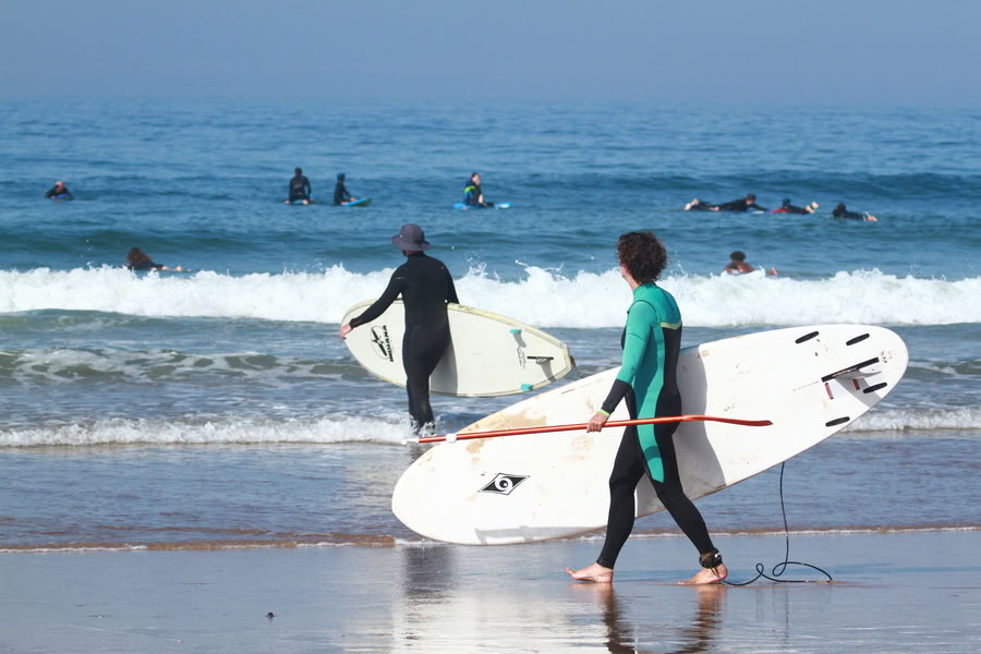 Stand up paddle-surfing och yoga