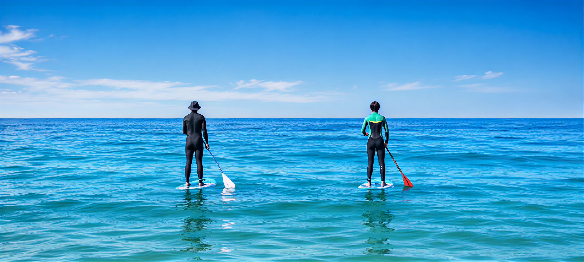 Stand up paddle-surfing och yoga