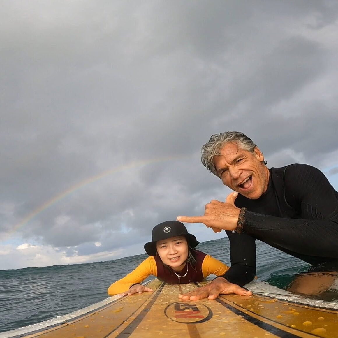 Kort surf- och yogaretreat