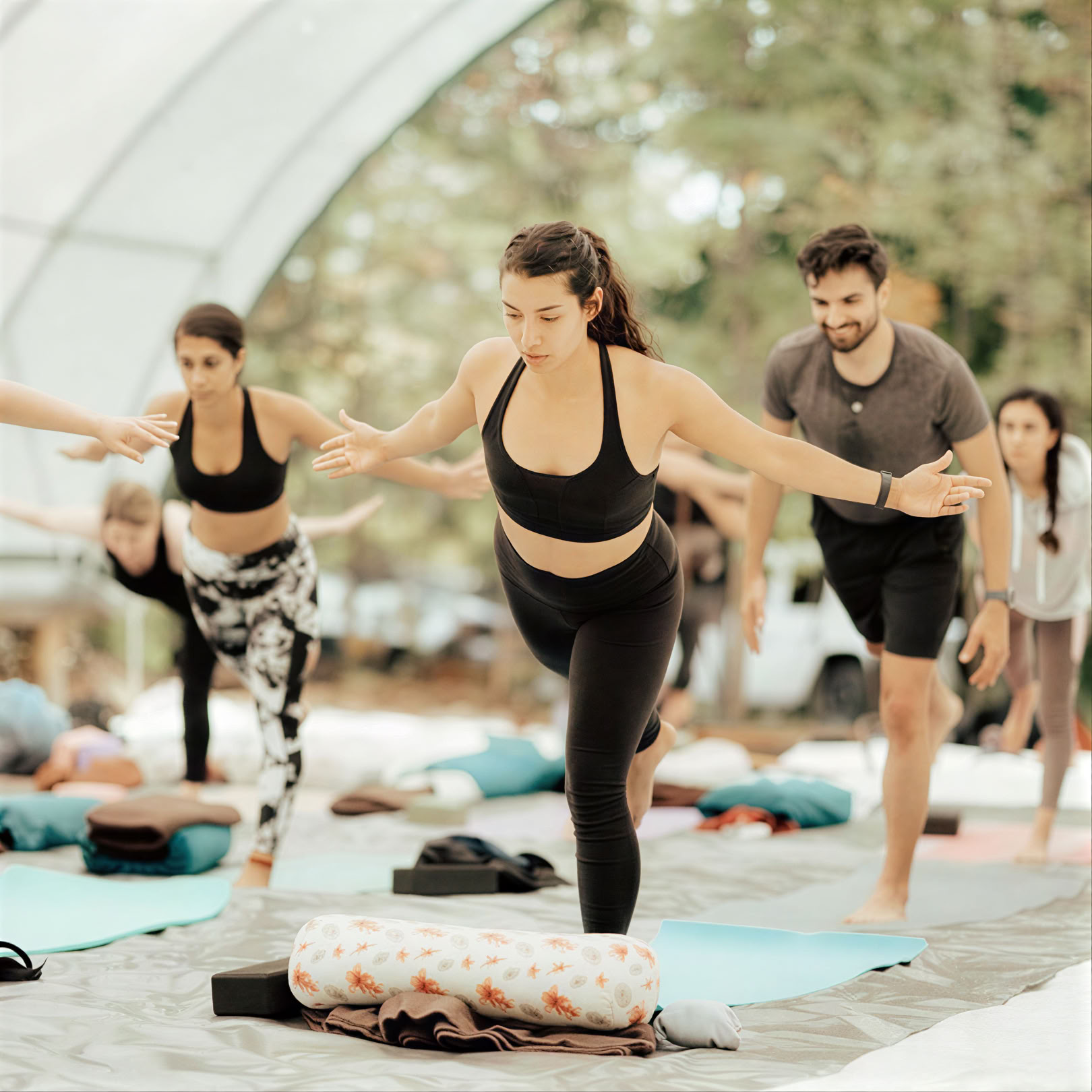 Yoga i naturen på egen hand
