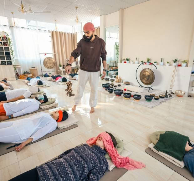 Ljudhealing- och meditationsretreat
