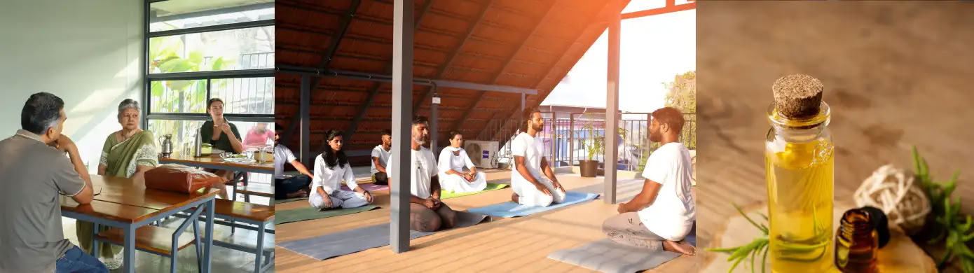 21-dagars Veda Evolve: ayurvedisk yoga, ayurveda-välmående och föryngrande terapi med yogaretreat