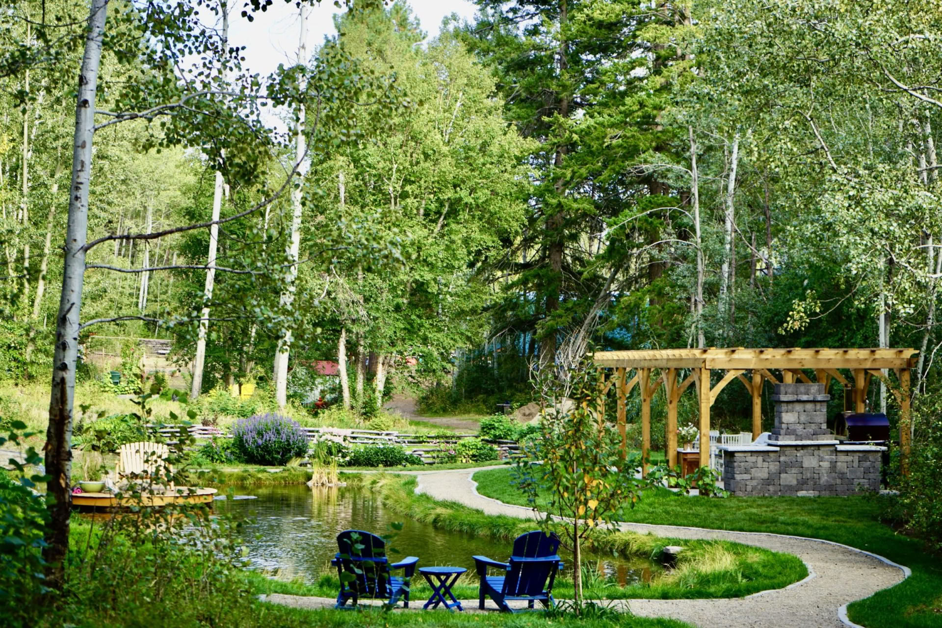 Vilda hjärtat, andliga hjärtats retreater och stugor
