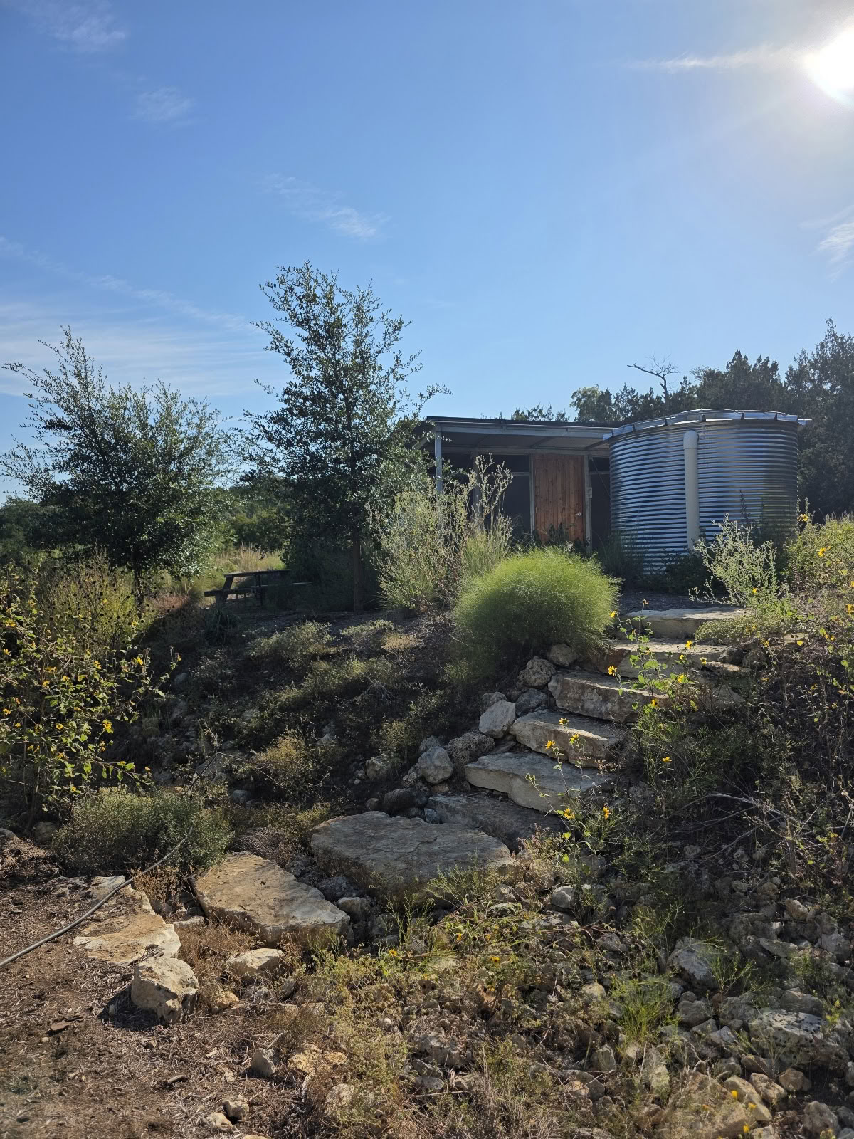 Campingplats på Shield Ranch