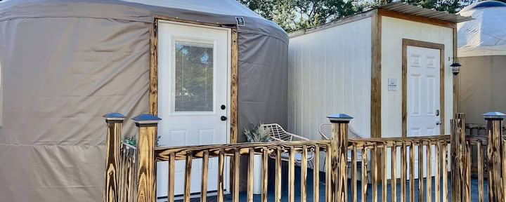 Private Deluxe Yurt Accommodation