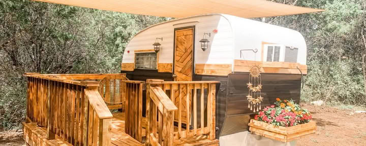Sun Chaser Vintage Trailer Accommodation