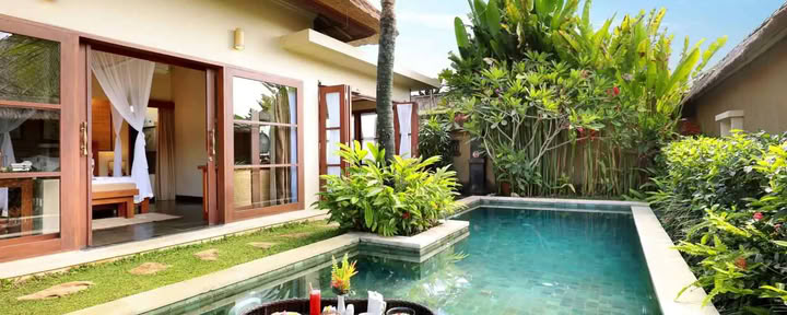 Villa med ett sovrum, lyx och pool