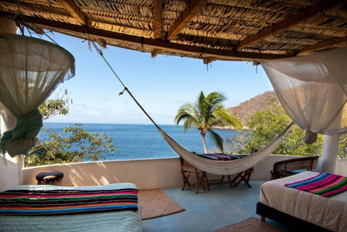 Double Occupancy Suite with Queen beds, Open Air, with Partial or Full Jungle view